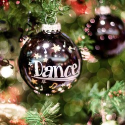 Handmade Christmas Ornament on a Tree with Dance on it
